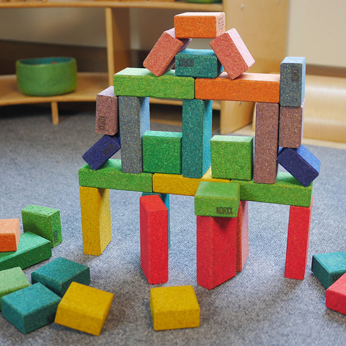 Wooden Blocks Match - Toddler at Play